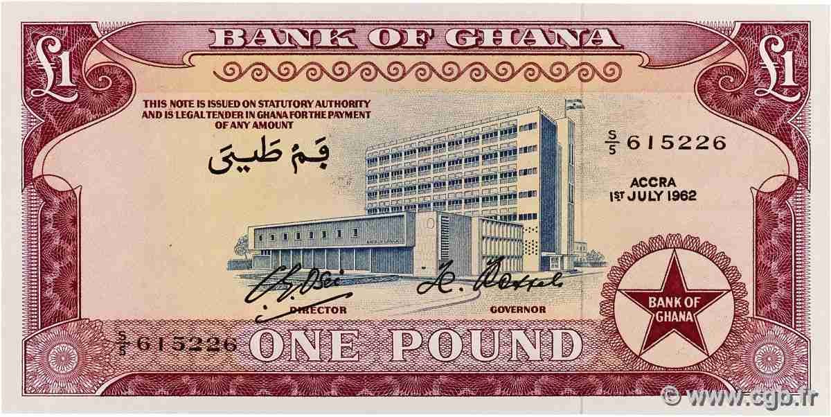 1 Pound GHANA 1962 P.02d NEUF