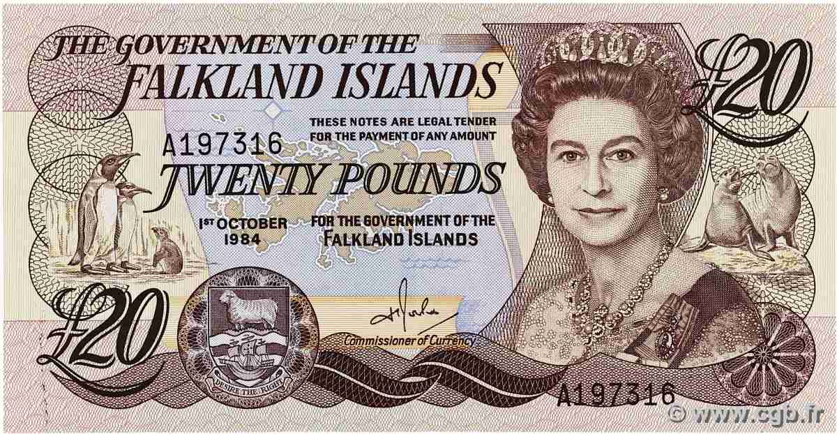20 Pounds FALKLANDINSELN 1984 P.15a ST