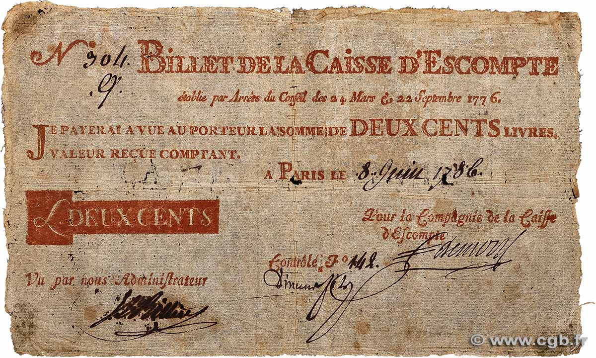 200 Livres FRANCIA 1786 Laf.100 B