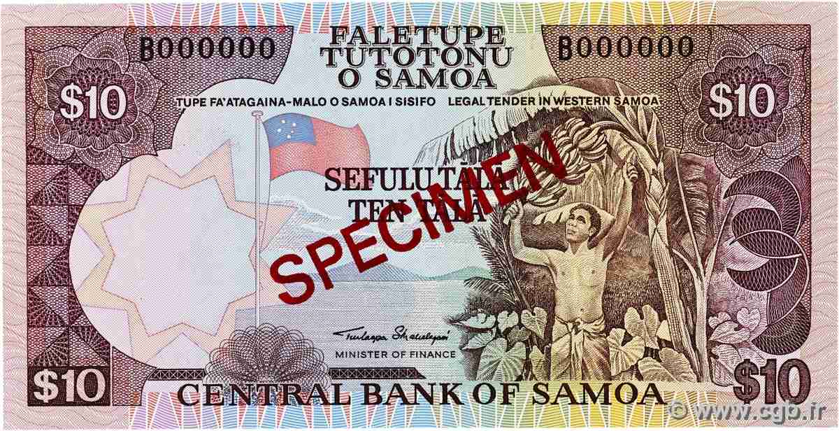 10 Tala SAMOA 1985 P.27s fST+