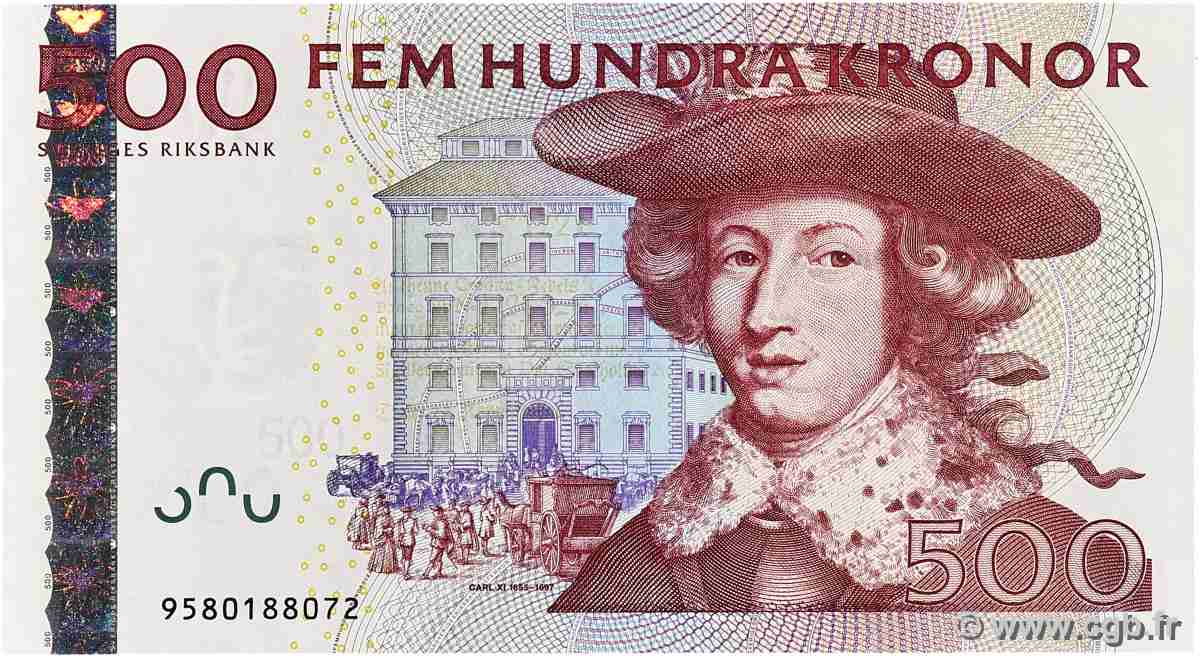 500 Kronor SWEDEN 2009 P.66c UNC-