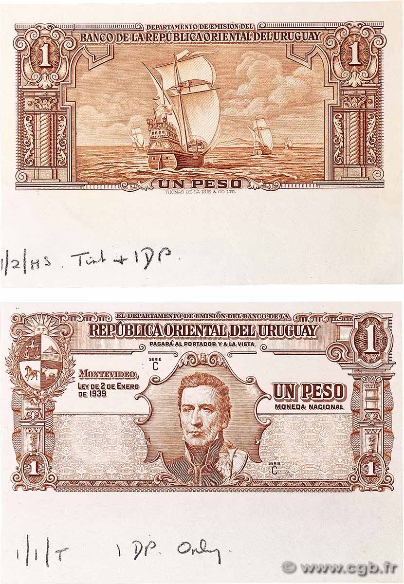 1 Peso Épreuve URUGUAY 1939 P.035p NEUF
