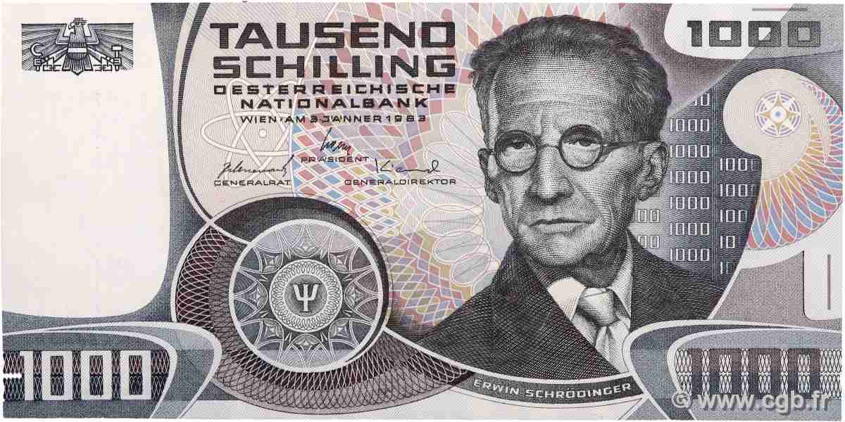 1000 Schilling AUSTRIA 1983 P.152 q.SPL