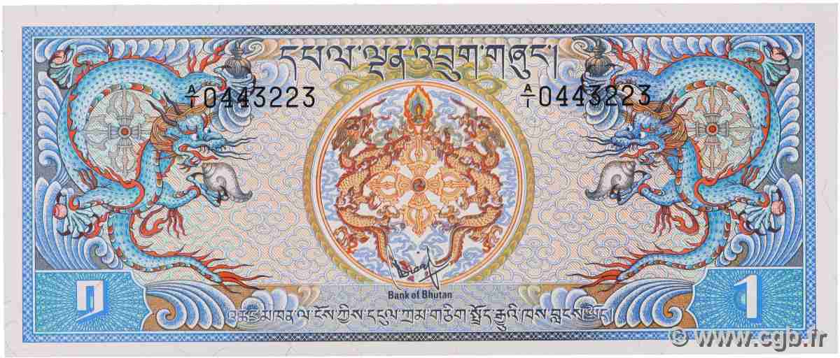 1 Ngultrum BHUTAN 1981 P.05 FDC