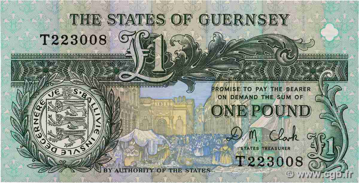 1 Pound GUERNSEY 1996 P.52c UNC