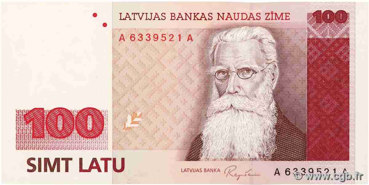 100 Latu LETTONIE 1992 P.47 pr.NEUF