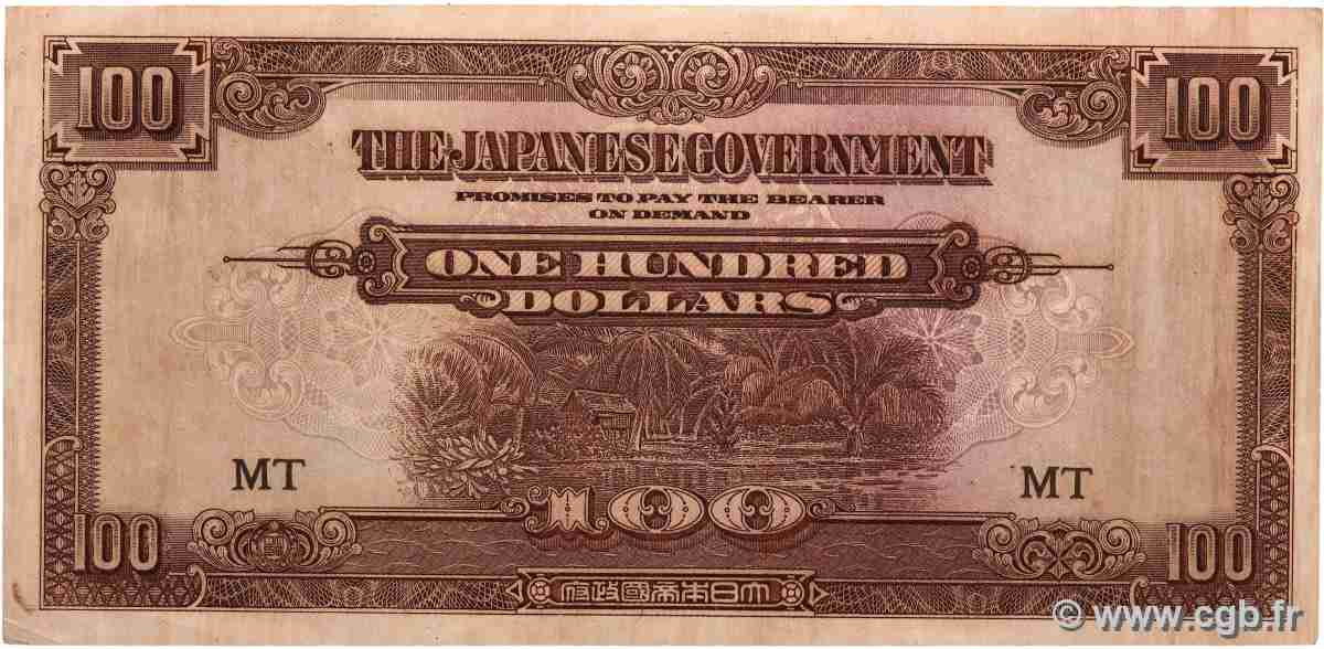 100 Dollars MALAYA 1942 P.M08a q.SPL