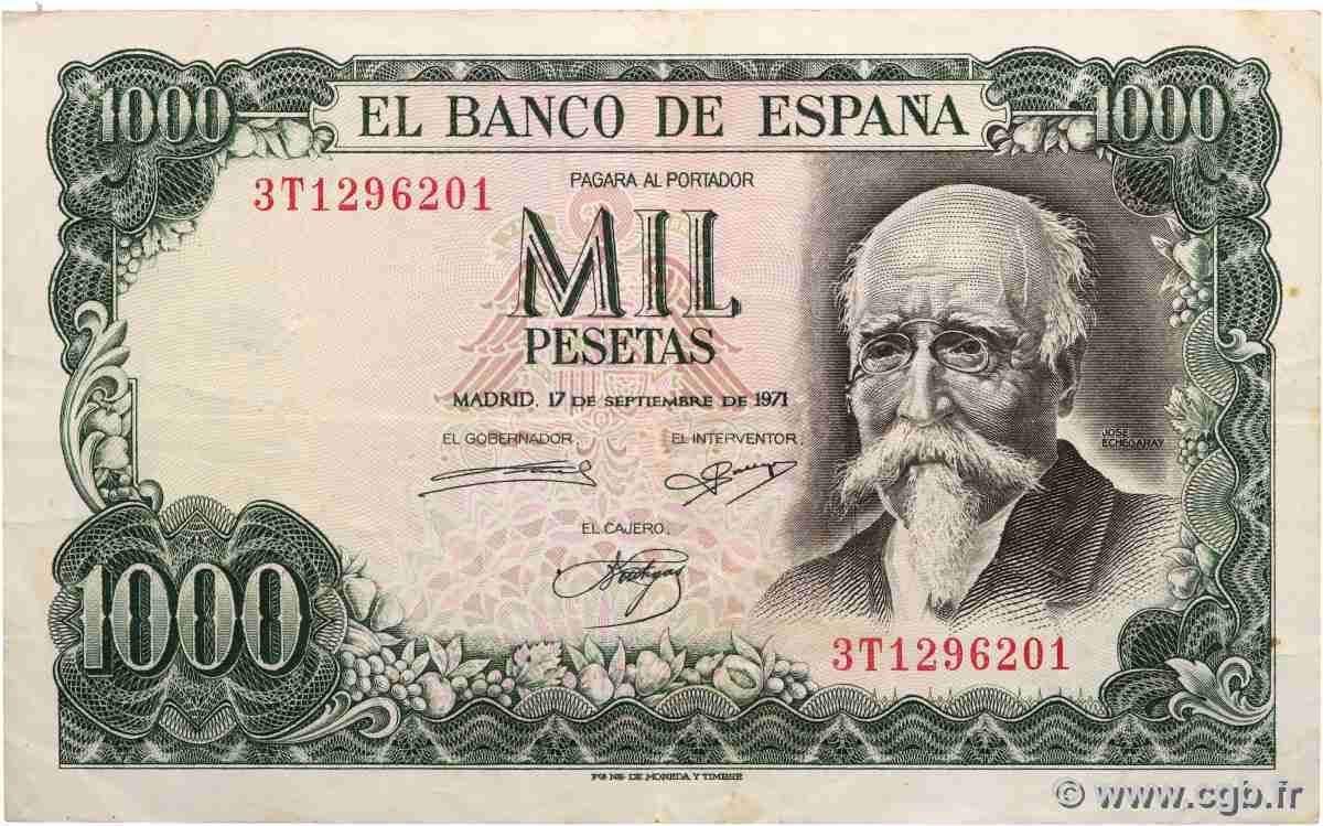 1000 Pesetas SPAGNA 1971 P.154 q.SPL