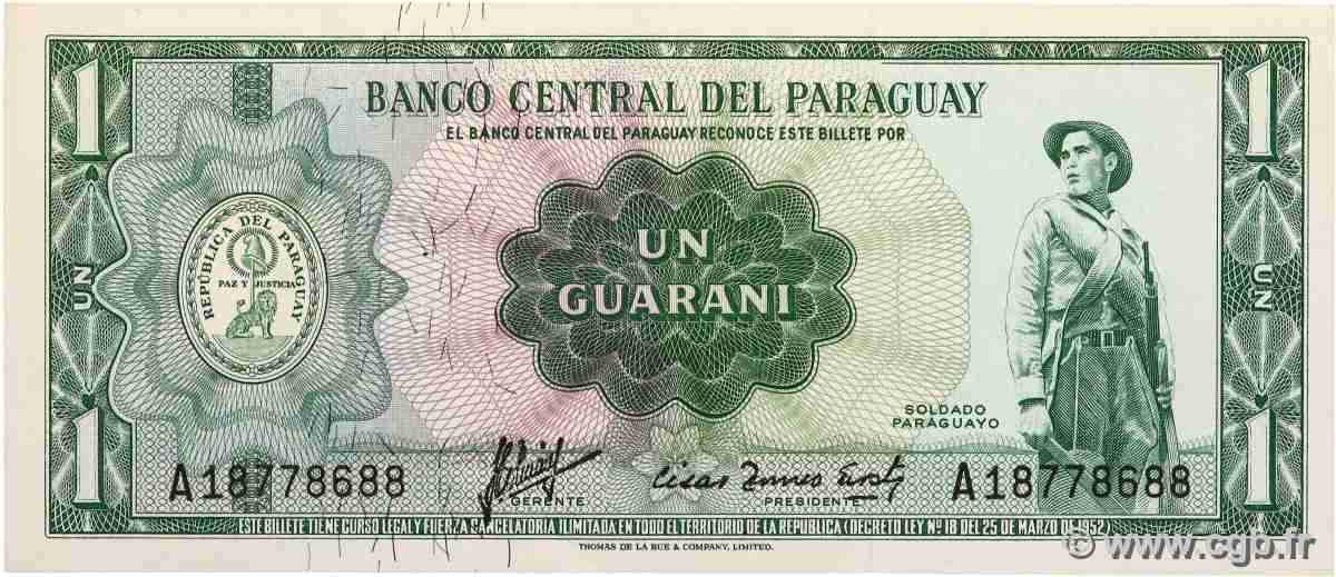 1 Guarani PARAGUAY 1963 P.193a AU