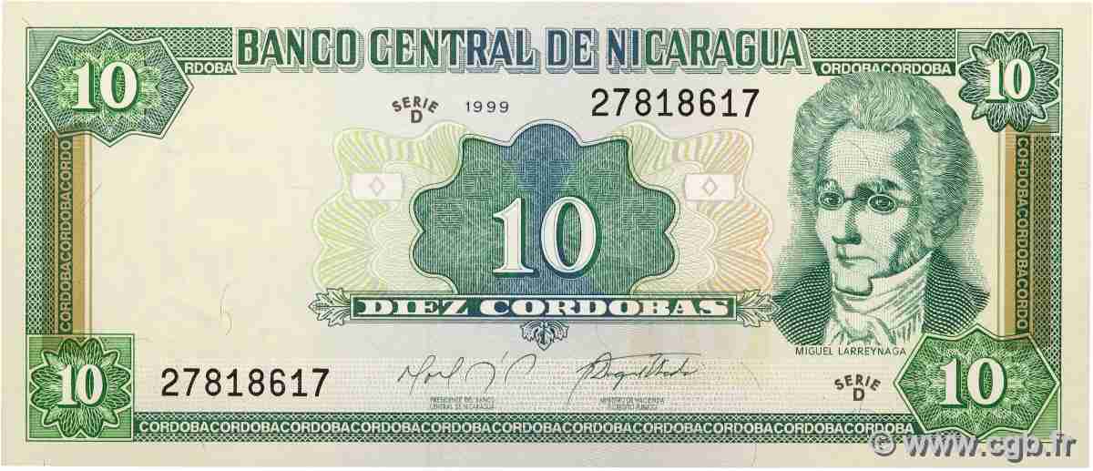10 Cordobas NICARAGUA 1999 P.188 q.FDC