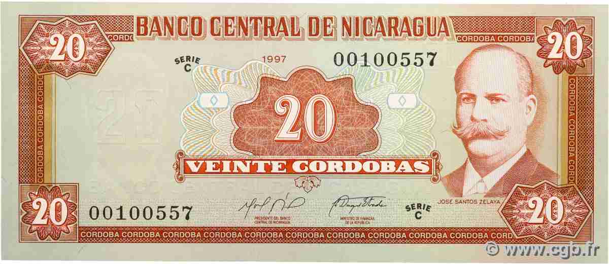 20 Cordobas NICARAGUA 1997 P.185 AU