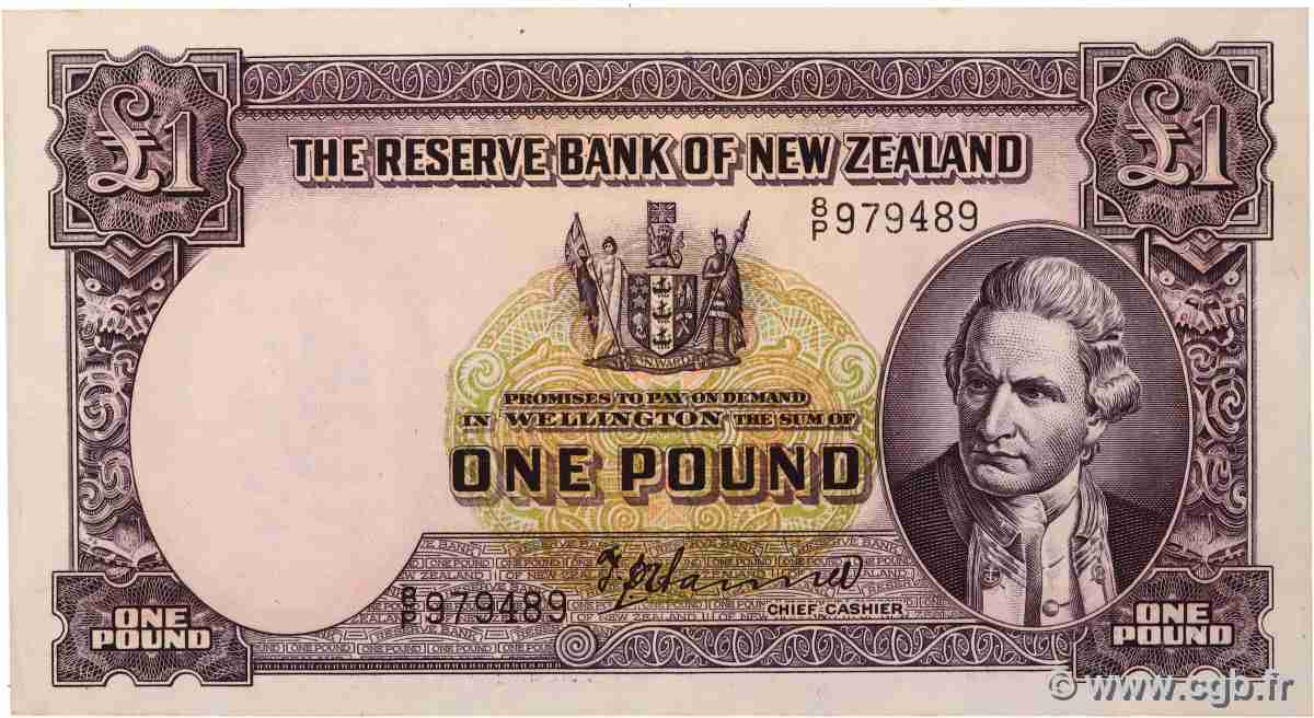 1 Pound NOUVELLE-ZÉLANDE 1940 P.159a pr.SUP