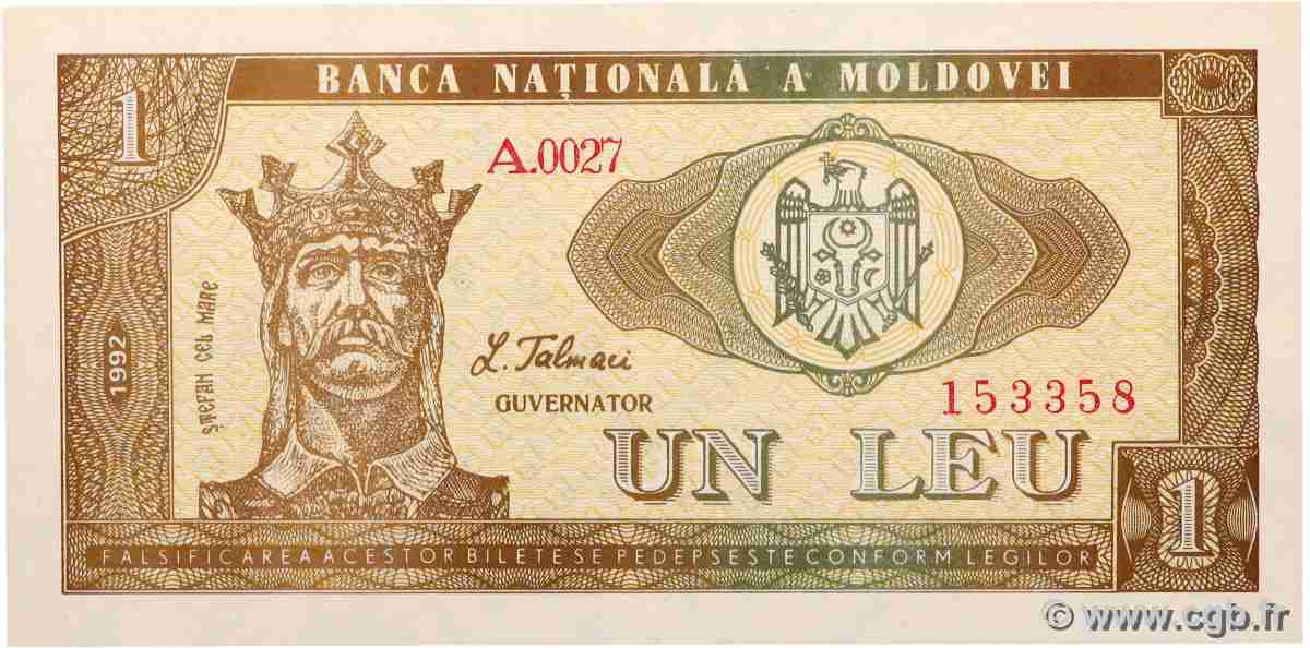 1 Leu MOLDOVIA 1992 P.05 FDC
