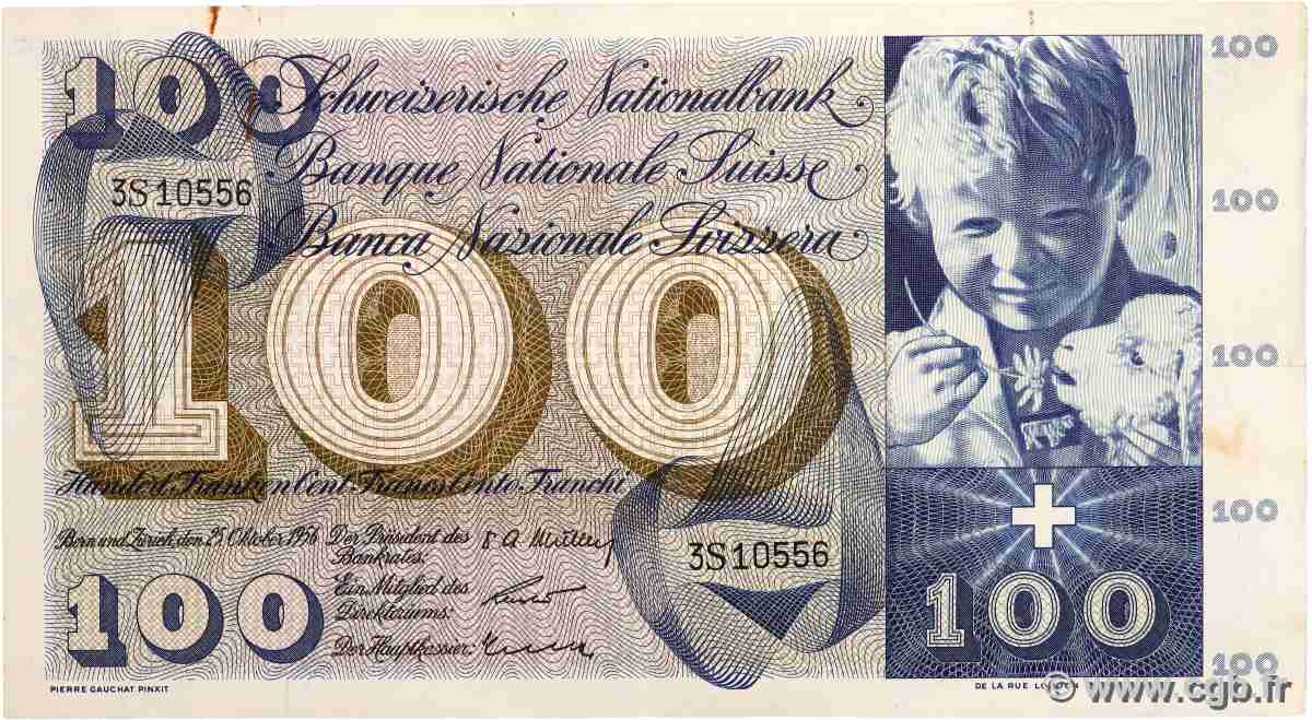 100 Francs SUISSE 1956 P.49a SS