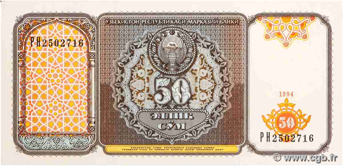 50 Sum USBEKISTAN 1994 P.78 fST+