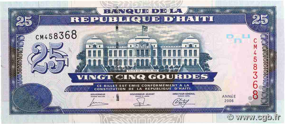 25 Gourdes HAÏTI 2006 P.266c ST