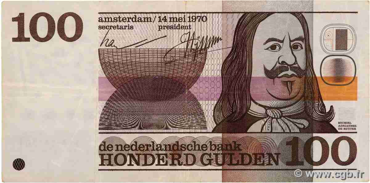 100 Gulden NIEDERLANDE 1970 P.093 fSS
