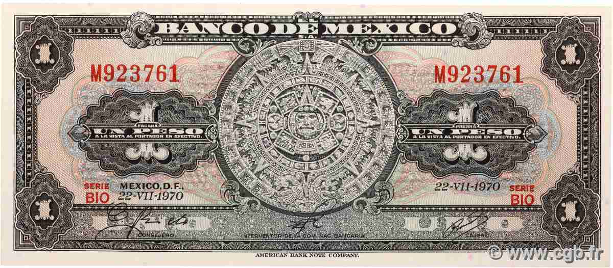 1 Peso MEXICO 1970 P.059l ST