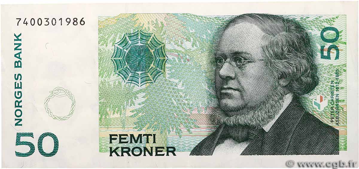 50 Kroner NORVÈGE 1996 P.46a q.SPL