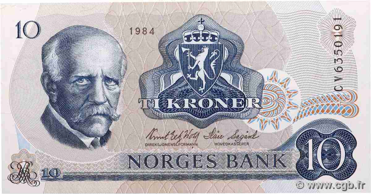10 Kroner NORWAY 1984 P.36c UNC