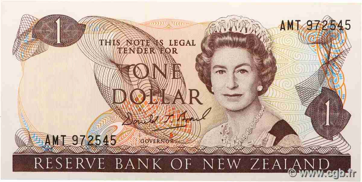 1 Dollar NEW ZEALAND 1988 P.169c UNC-
