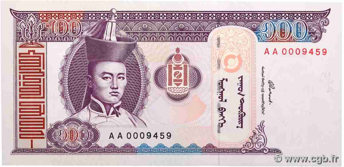 100 Tugrik MONGOLIE 2000 P.65a NEUF