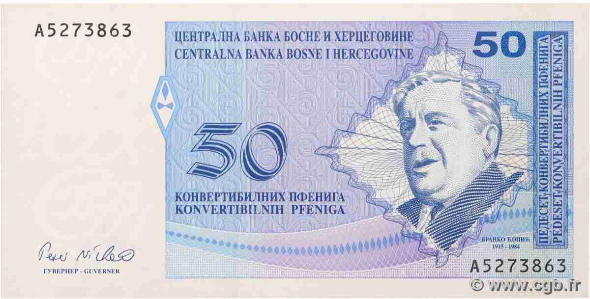 50 Convertible Pfeniga BOSNIE HERZÉGOVINE 1998 P.058a NEUF