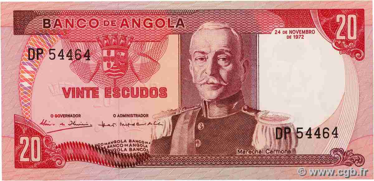 20 Escudos ANGOLA 1972 P.099 UNC