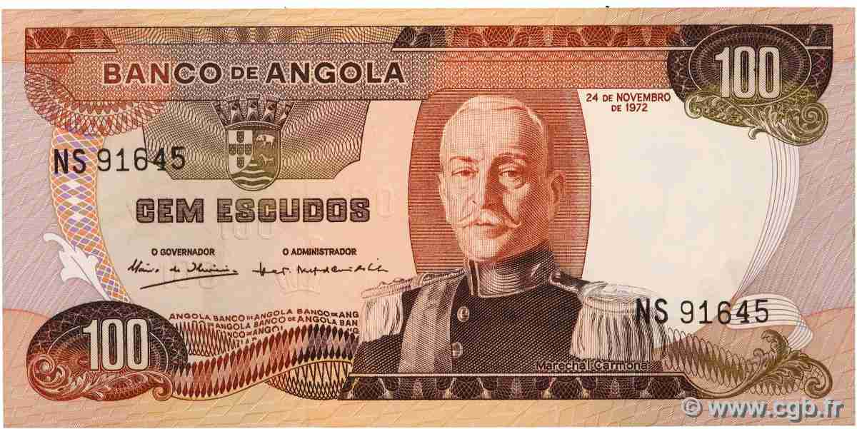 100 Escudos ANGOLA 1972 P.101 NEUF
