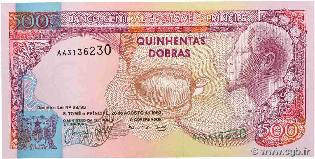 500 Dobras SAO TOME E PRINCIPE 1993 P.063 FDC