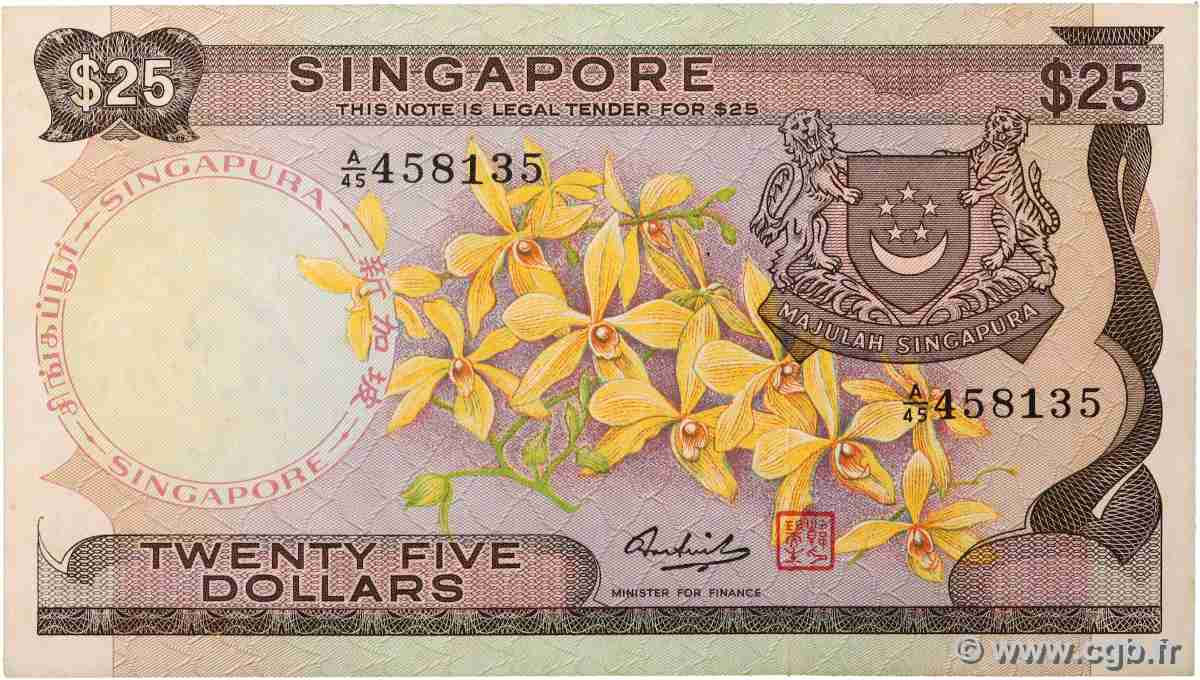 25 Dollars SINGAPUR 1972 P.04 SS