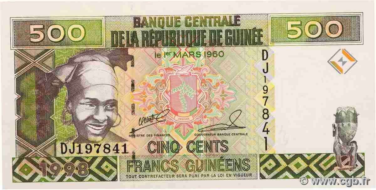 500 Francs Guinéens GUINEA 1998 P.36 ST