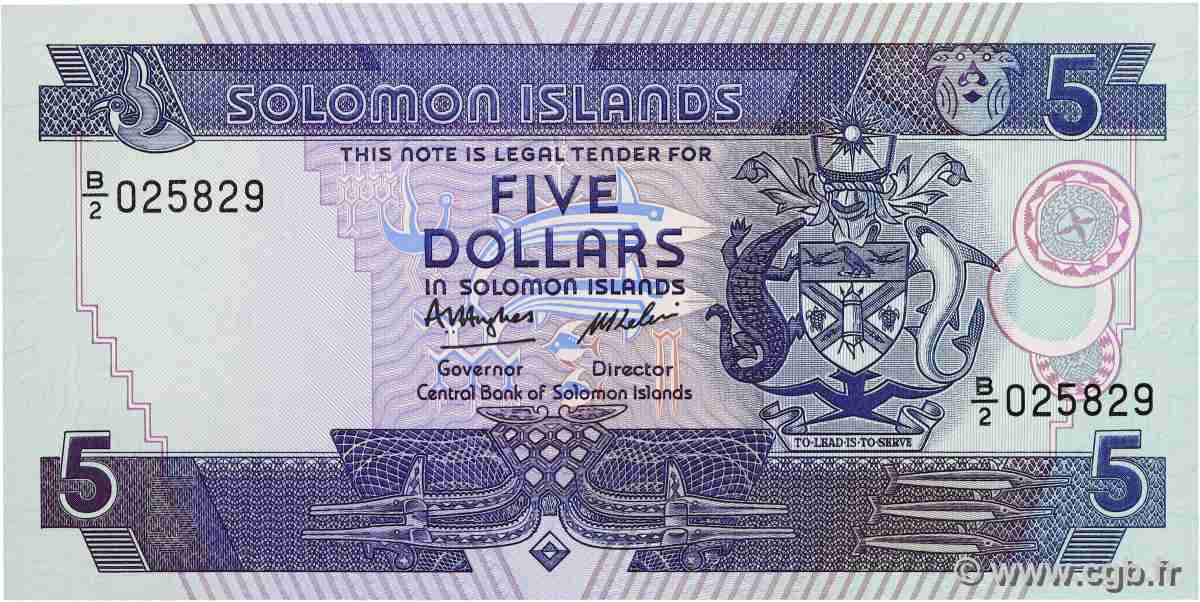 5 Dollars SOLOMON-INSELN 1986 P.14a ST