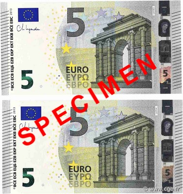 5 Euro Numéro spécial EUROPA 2013 P.26u ST