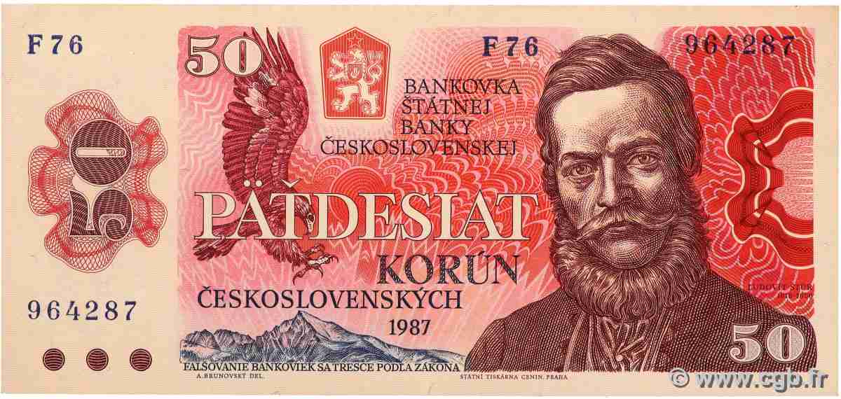 50 Korun CZECHOSLOVAKIA 1987 P.096a VF+