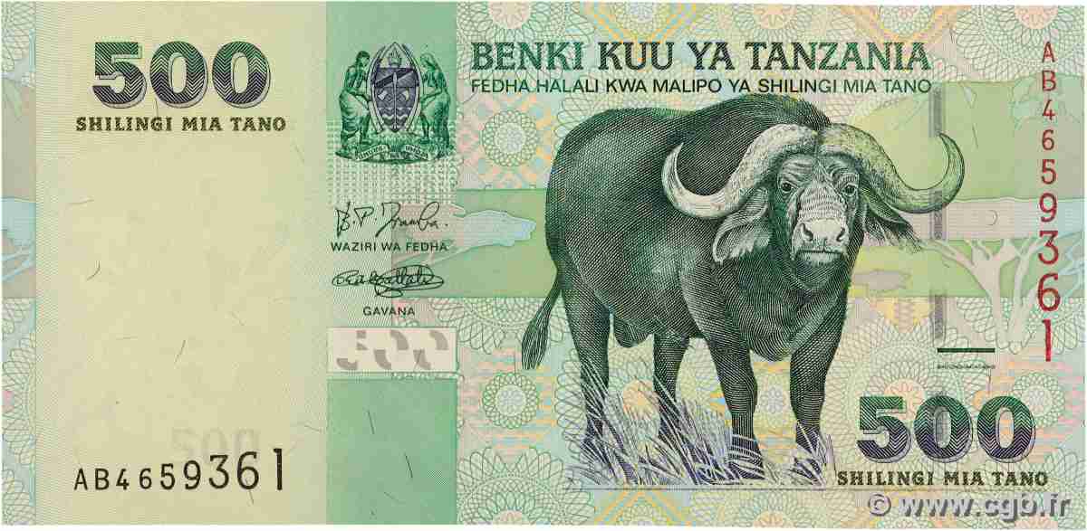 500 Shilingi TANZANIA 2003 P.35 UNC