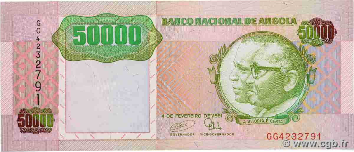 50000 Kwanzas ANGOLA 1991 P.132 FDC
