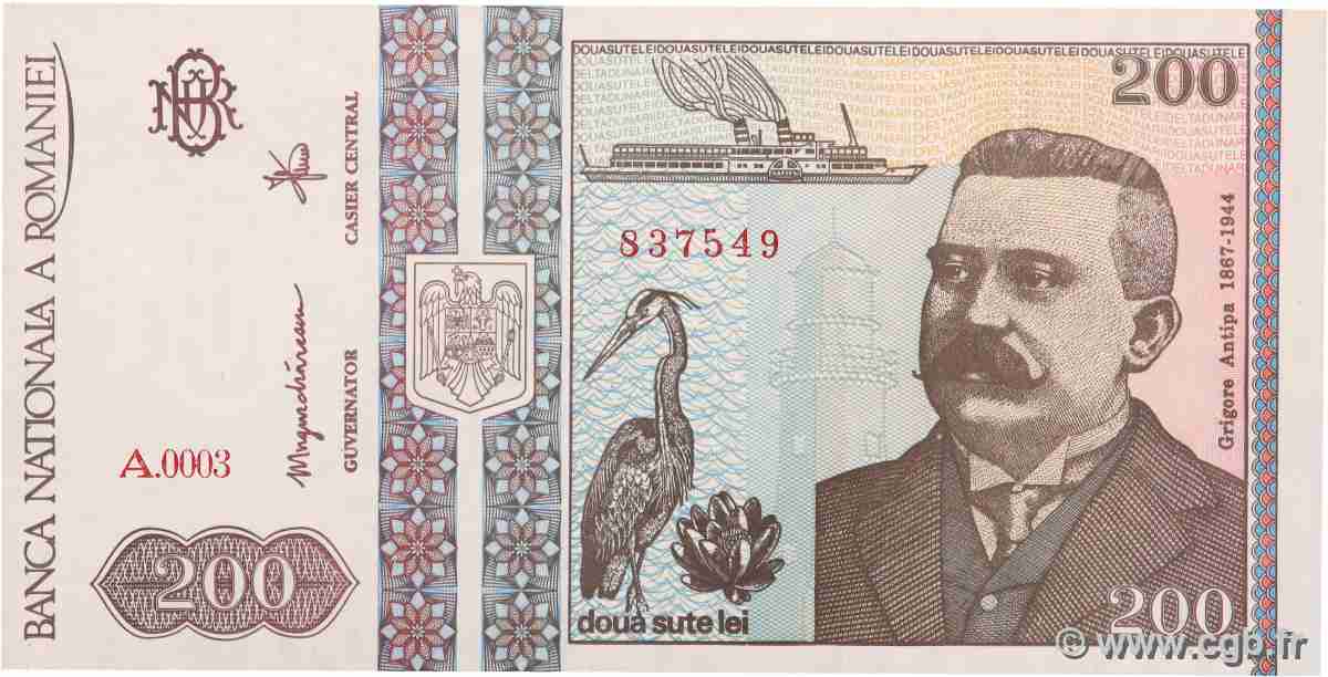 200 Lei RUMÄNIEN 1992 P.100 ST