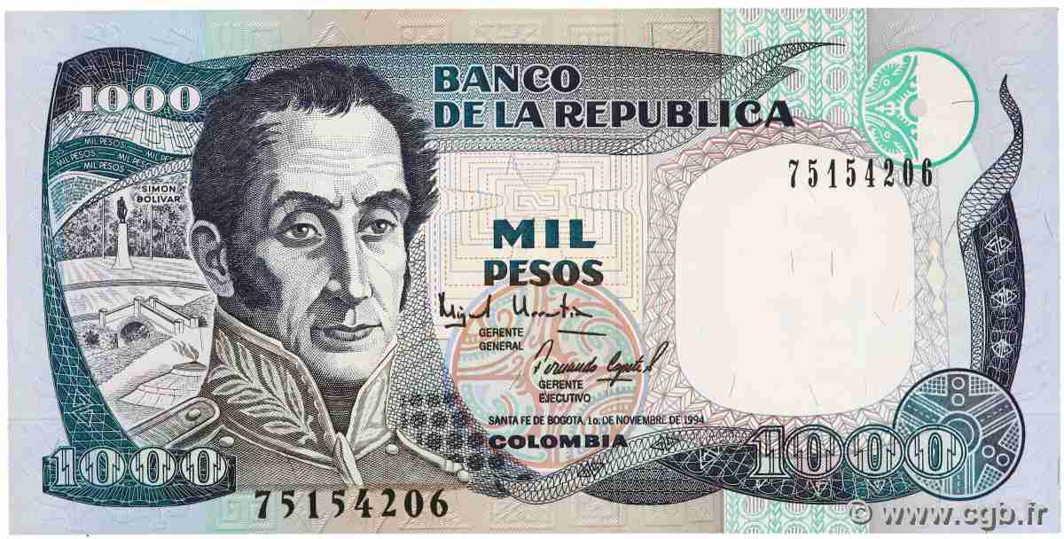 1000 Pesos COLOMBIE 1995 P.438 SPL+