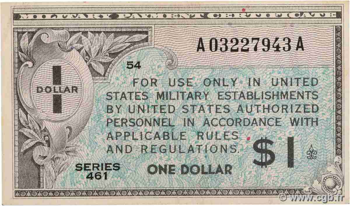 1 Dollar UNITED STATES OF AMERICA 1946 P.M005 XF+