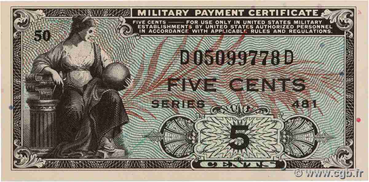 5 Cents UNITED STATES OF AMERICA 1951 P.M022 UNC