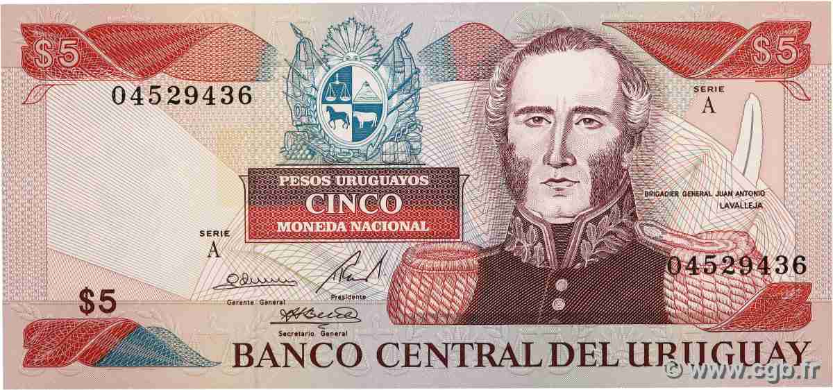 5 Peso Uruguayos URUGUAY 1997 P.073Aa NEUF
