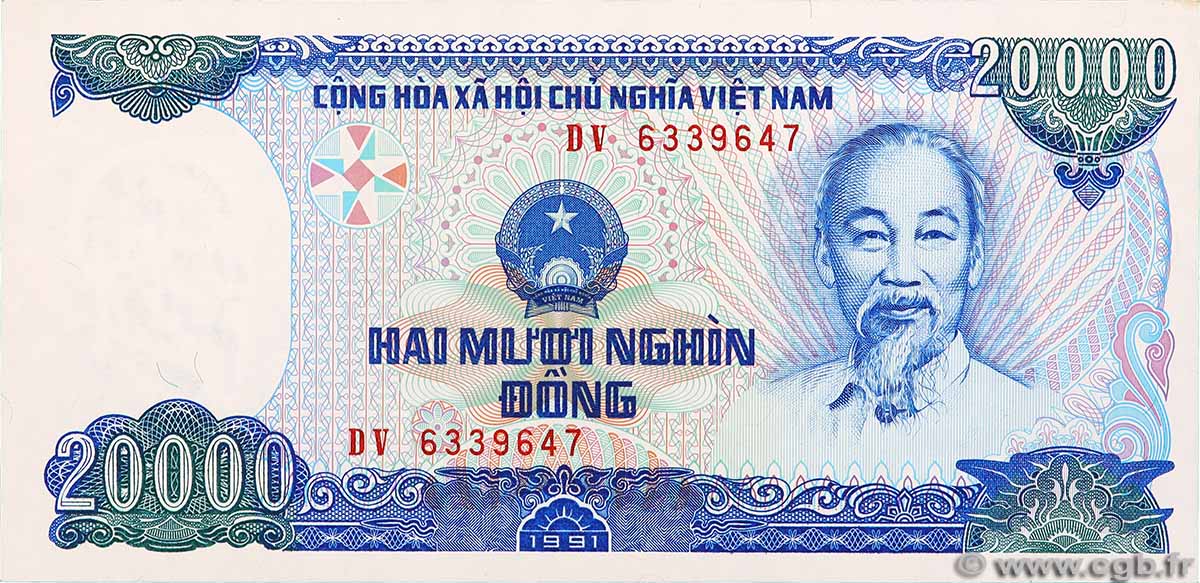 20000 Dong VIET NAM 1991 P.110a pr.NEUF
