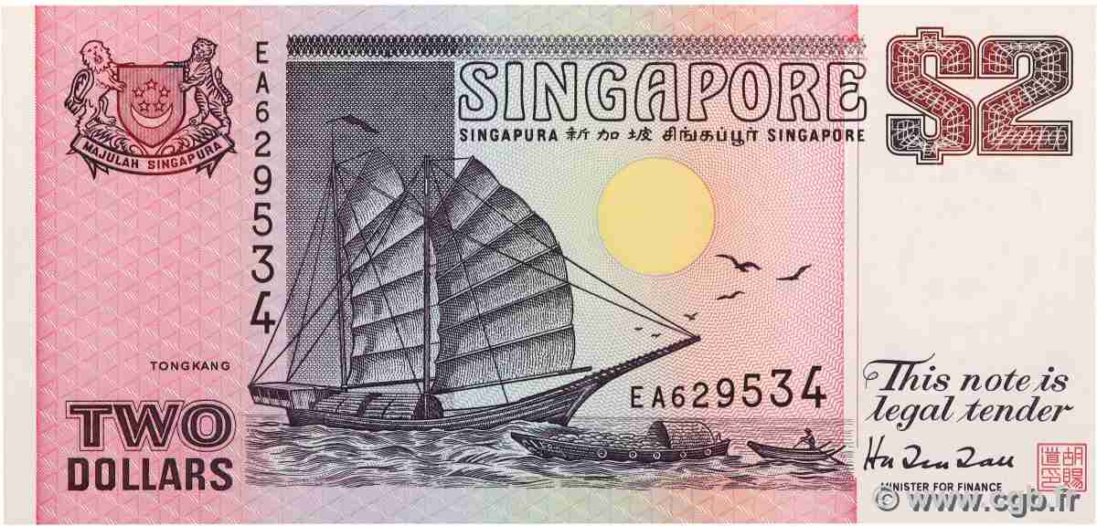 2 Dollars SINGAPUR 1998 P.37 ST