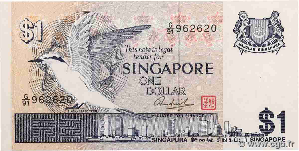 1 Dollar SINGAPORE 1976 P.09 UNC