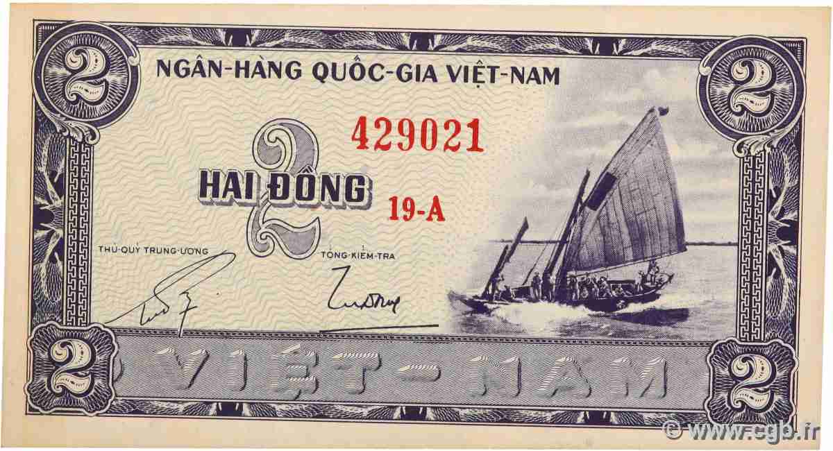2 Dong SÜDVIETNAM 1955 P.12a ST