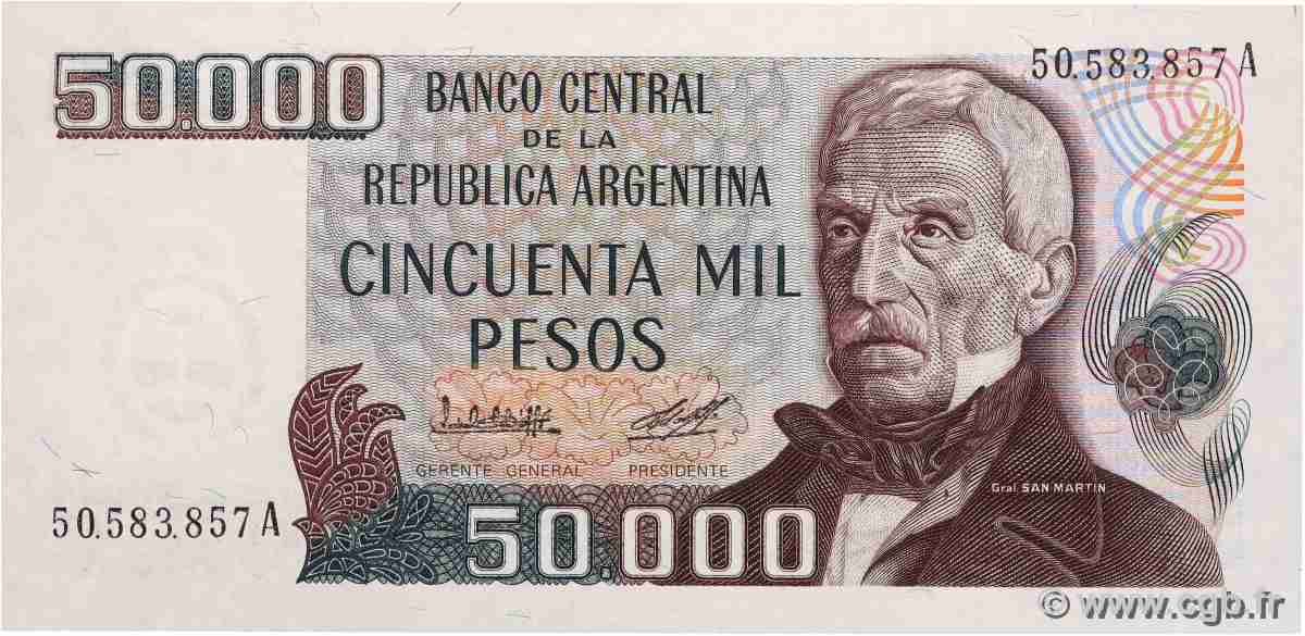50000 Pesos ARGENTINA 1979 P.307a FDC
