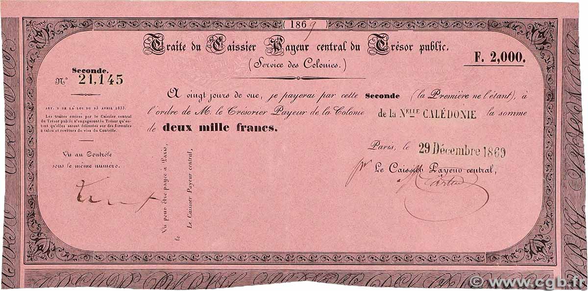 2000 Francs NOUVELLE CALÉDONIE 1869 NC.69.2000 fVZ