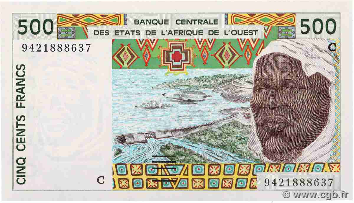 500 Francs WEST AFRICAN STATES 1994 P.310Cb UNC