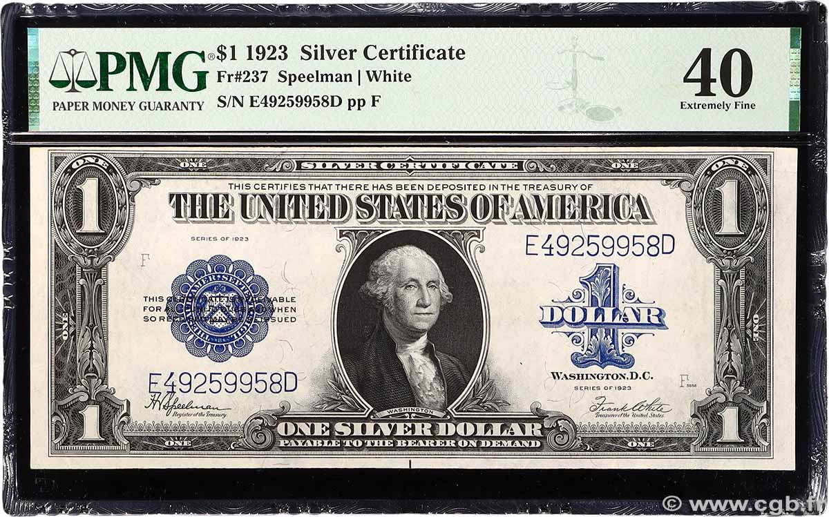 1 Dollar UNITED STATES OF AMERICA 1923 P.342 VF+